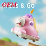 Cute Cartoon Press And Go Car Toy Durable Safe Kids
