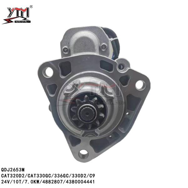 QDJ2653M 24V 10T 7.0KW CAT320D2 CAT330GC 336GC 330D2 C9 STARTER MOTOR 4882807