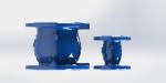Blue FBE Coated Ductile Iron Check Valve Low Head Loss
