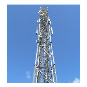 Quality Telecommunication Gsm Tubular Steel Tower 60 Feet wholesale
