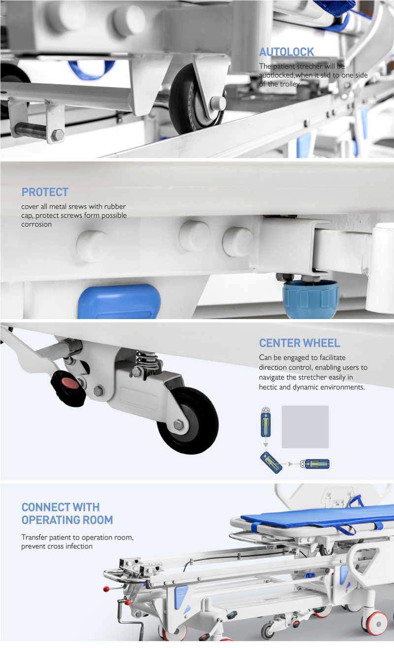 China Factory High Quality Hospital Operating Room Connecting Trolley