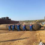 Durable Ship Launching Airbags Cylindrical Shape For Shipbuilding Ship Repair