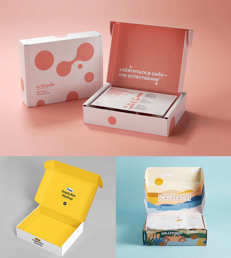 Gravnre Printing Custom Mailing Mailer for Apparel Clothing Shoes Gift Shipping Box