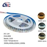 12v 120leds 8mm 3000K 4000K 6500K Warm White Natural White SMD2835 Led Strip