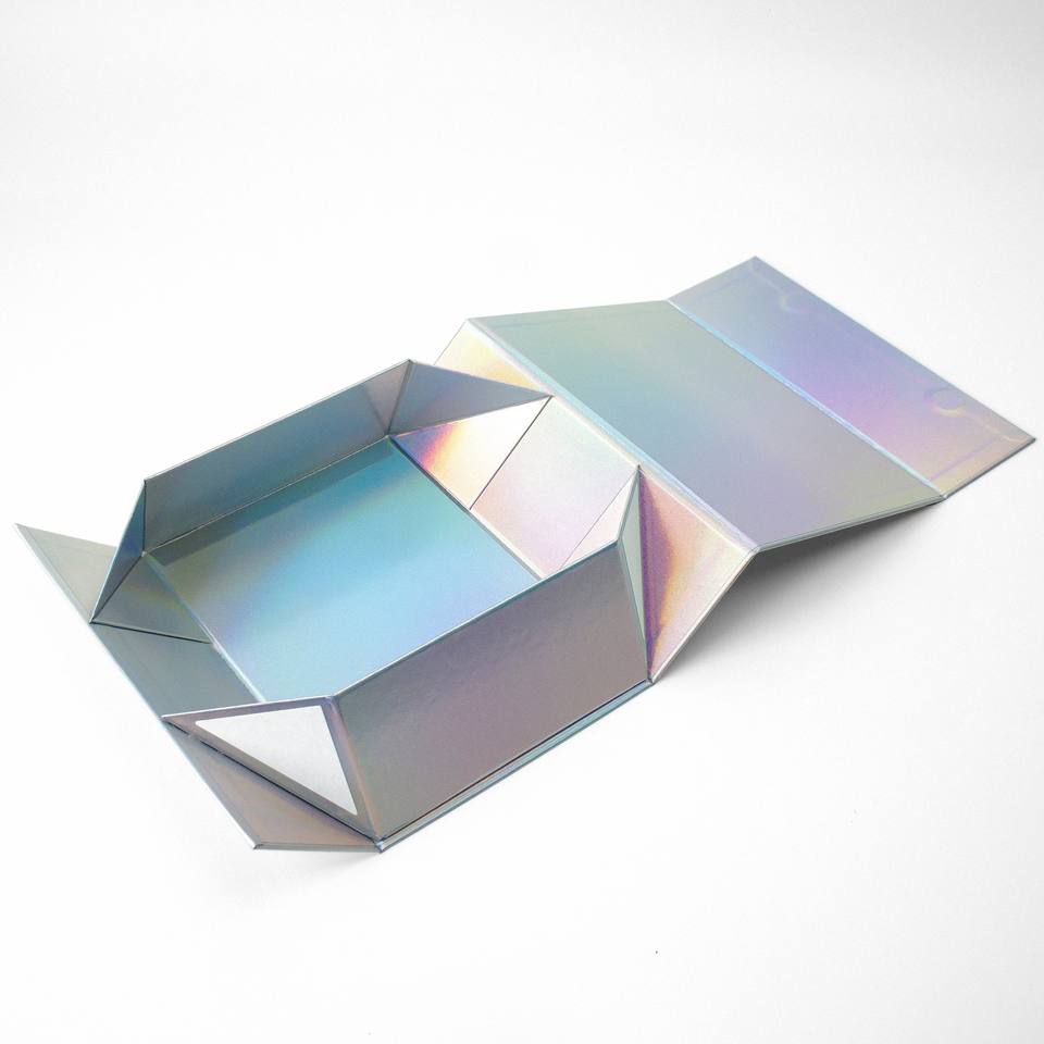 Custom Luxury White Black Pink Magnet Flap Clothing Paper Box Foldable Magnetic Closure Gift Box