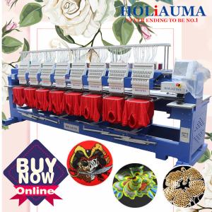 Quality Best 15 needles 8 heads embroidery machine china like barndan industrial embroidery machine for cap t-shirt flat 3d sequ wholesale