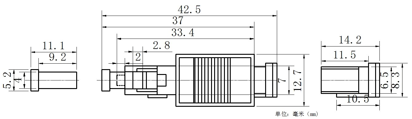CATV Network Sc Apc Attenuator , Optical Fiber Attenuator ROHS Approved