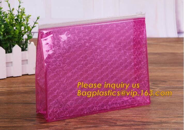 Cosmetic Pink Slider Padded Bag/Silver k Bag With Bubble,Padded Envelopes Cheap Aluminium Foil k Holographic