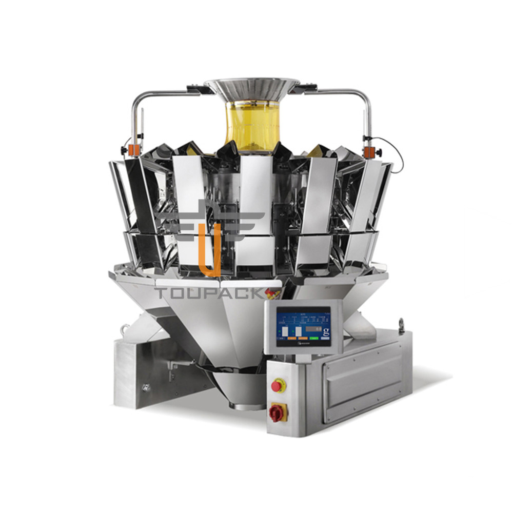 10 Head VFF520 Popcorn Weighing And Packing Machine Single Servo Control