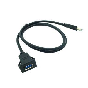 Quality Car Truck 3ft 1m Snap Flush Mount USB Port Extension Cable wholesale