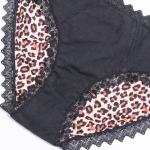 Leopard Washable Leak Proof Underwear Knitted High Absorbency Period Pants