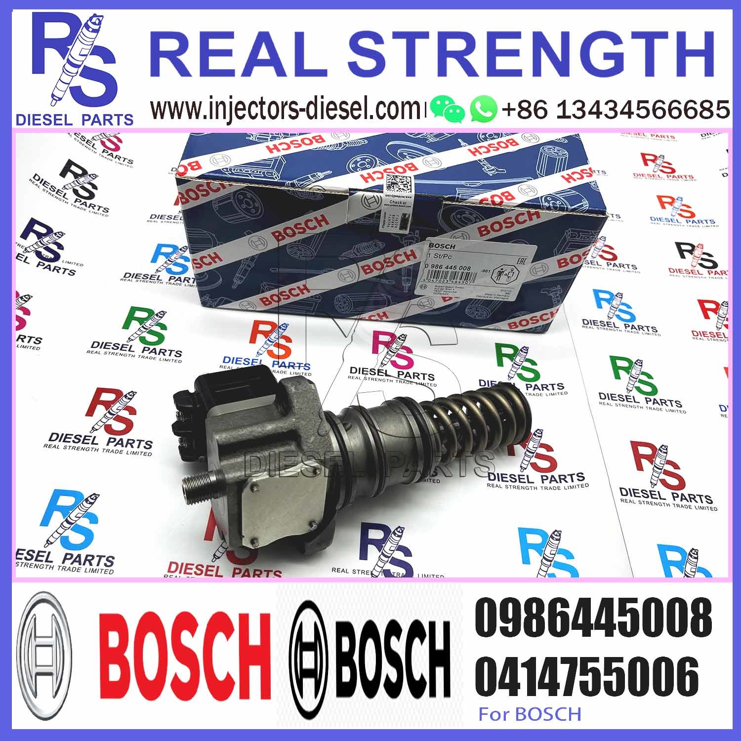 EUP Electronically Controlled Single Pump Plunger 0414755004 0414755005 0986445005