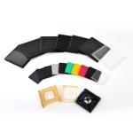 ROHS Black Stable Flatness PC 2 inch 4'' Waffle Pack Chip Trays For Electronic