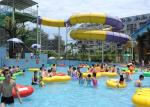 2000sq.M Rainbow Outdoor Spiral Tube Water Slide