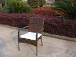 Excellent Strong Hand-Woven Dark Brown Rattan Garden Dining Sets