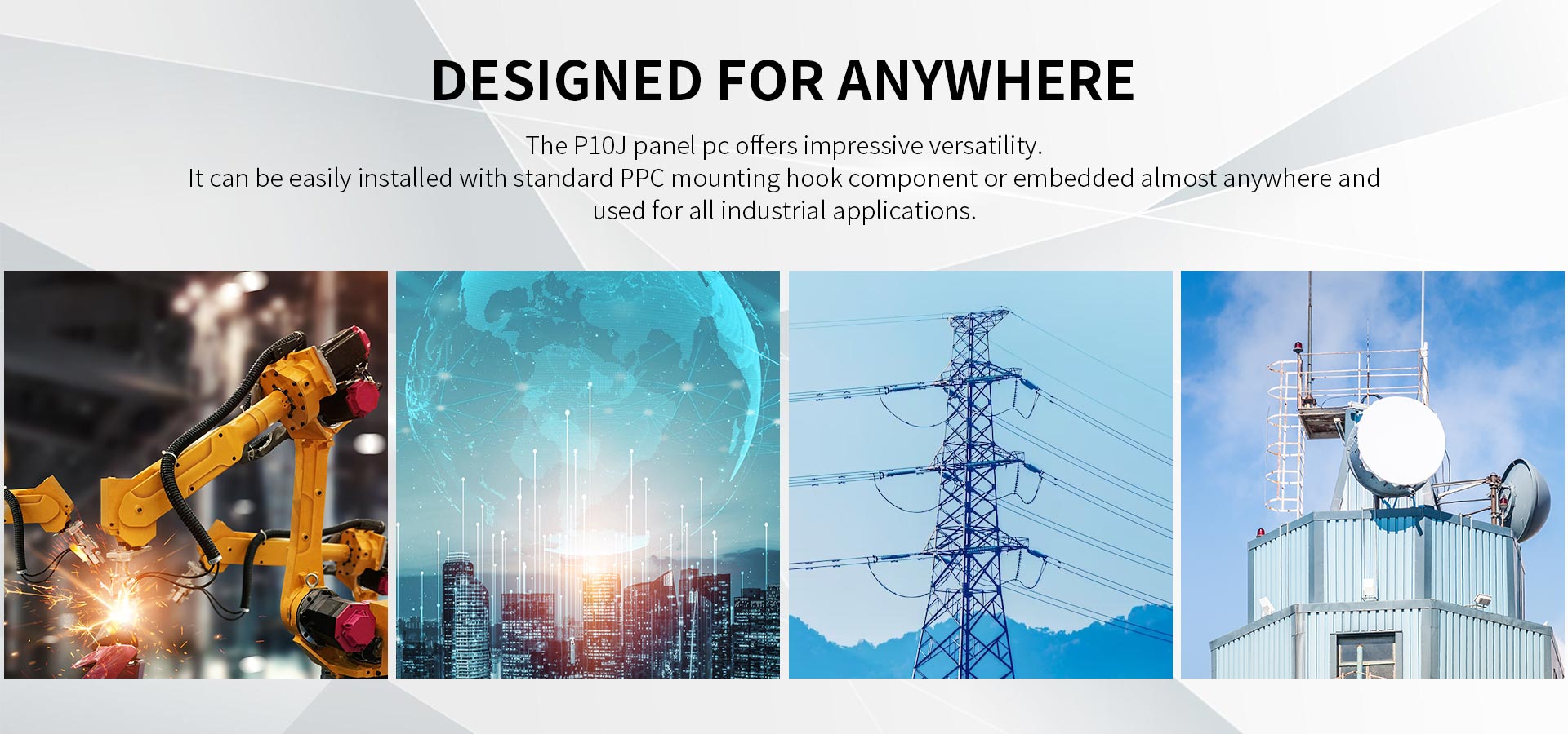 -20 °C to 60 °C ONERugged P10J 10 Inch Touch Screen Panel PC for Extreme Environments