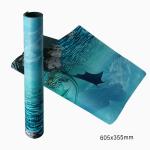 Soft Rubber Playmat Custom Printed 605x355mm Art Play Mat SGS