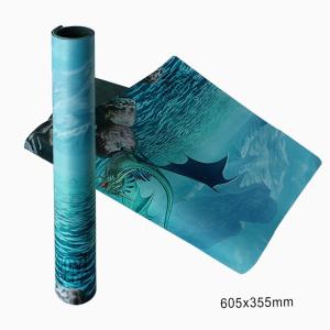 Quality Soft Rubber Playmat Custom Printed 605x355mm Art Play Mat SGS wholesale