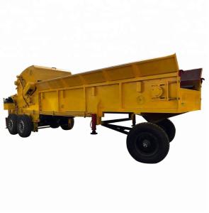 Quality GX1400 Mobile Wood Waste Shredder 1400mm Feeder Chain Feeding wholesale