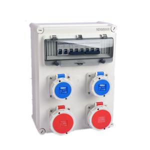 Quality Plastic Combination Power Socket Box 16A 230V IP44 IEC Standard wholesale