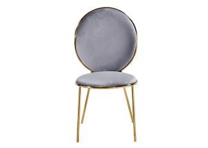 Quality ISO18001 Light Luxury Steel And Leather Dining Chairs wholesale