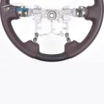 Smooth Leather Toyota Carbon Fiber Steering Wheel Matte 350mm