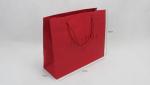 4C 6C Offset Printing Garment Paper Bags Dazzling Red Paper Gift Bags With