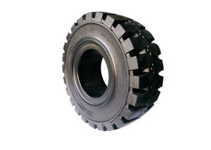 Quality 15x4.5-8 Solid Truck Tires 301 Deep Groove Block Pattern 6.50 Rim wholesale
