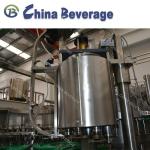 Glass Bottle Carbonated Soft Drink Filling Machine , Full Automatic Water