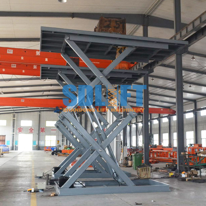 3T 5.6M Hydraulic Scissor Car Lift For Home Garage Portable / Heavy Duty Scissor Lift Table