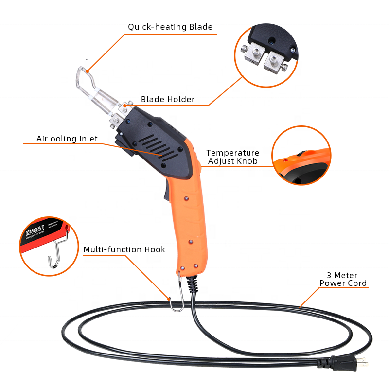 Handheld Air Cooling Fabric Heat Cutter Rope 100W