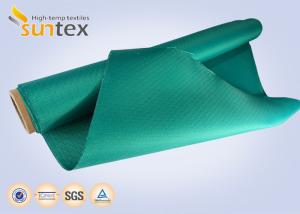 Quality Green High Temp Fiberglass Fire Curtain Fabric Cloth For Building Fire Control System wholesale