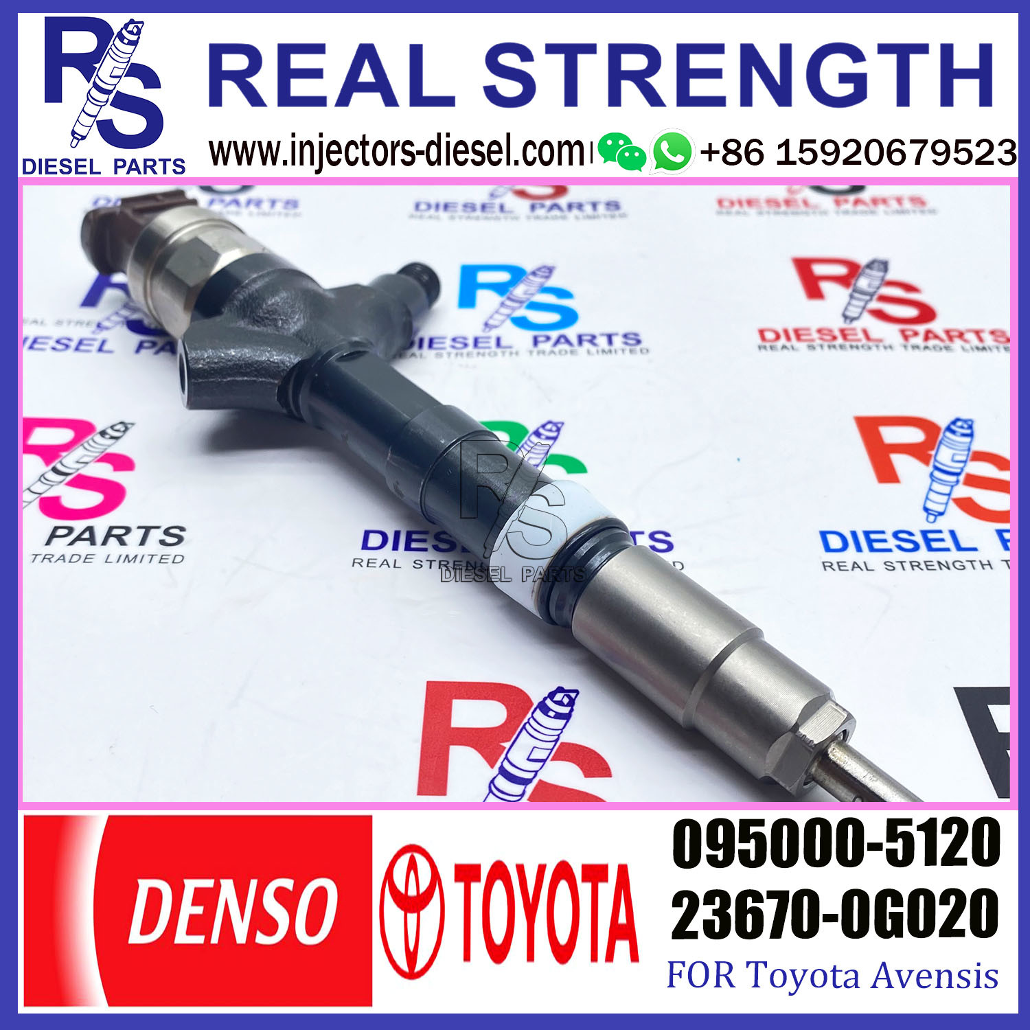 1CD-FTV Toyota Avensis D4d Injector 23670-09030 23670-0G020 095000-5120