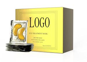 Quality Gold Collagen Eye Patch Gel Mask Pad , Anti Aging Wrinkles Face 24k Gold Eye Mask wholesale