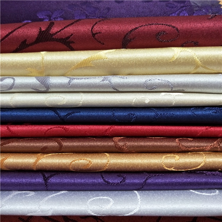 280cm Width Polyester Jacquard Fabric For Hotel Table Cloth Curtain Material