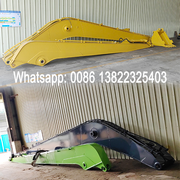 Construction Work Excavator Long Reach Arm 22m With Bucket For Dredging
