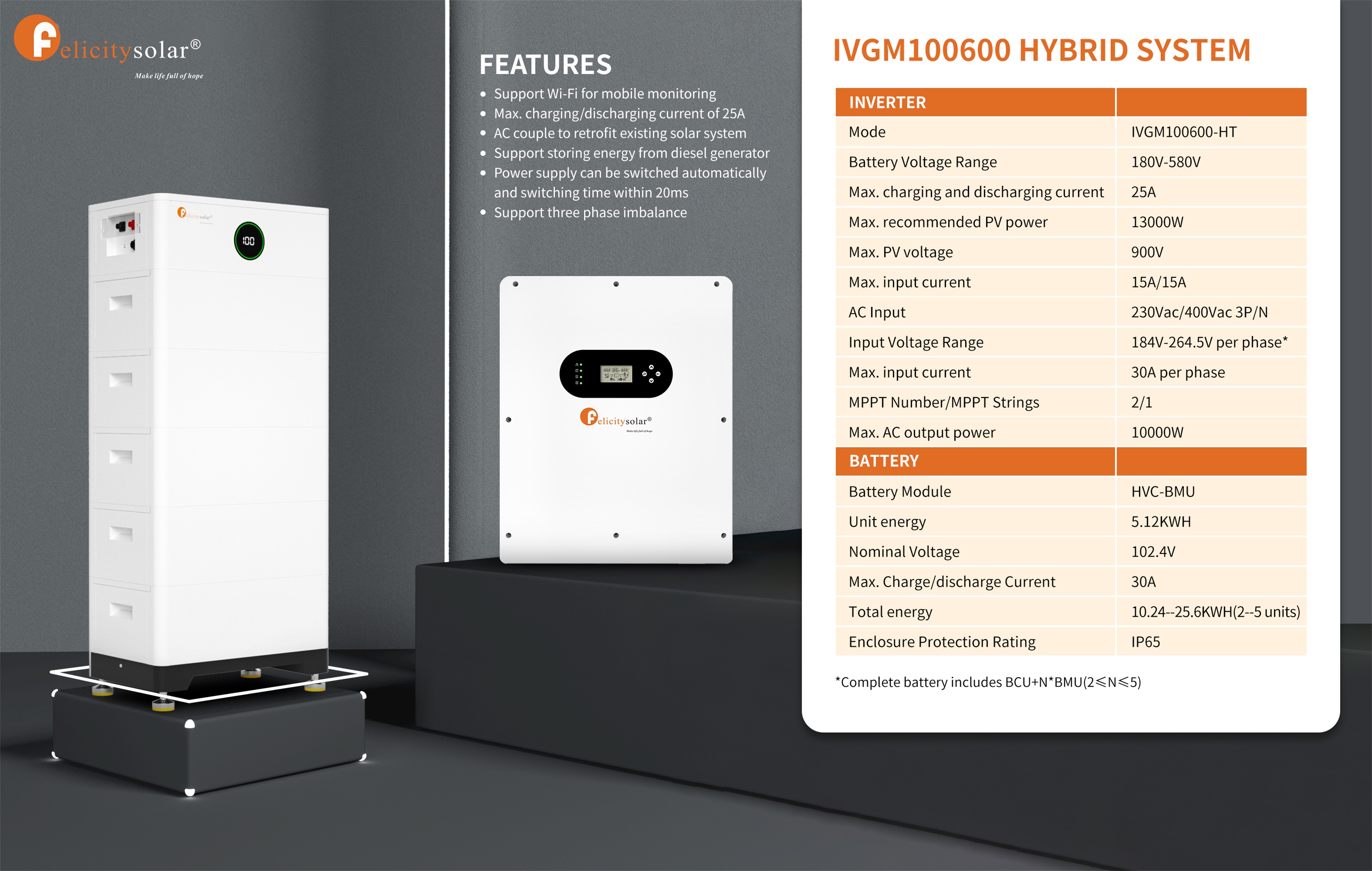 IVGM 10000W 600V Three Phase 10KVA Commercial Usage Inverter IP65 Waterproof Outdoor Inverter With MPPT Charge Controlle