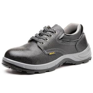 Quality Microfiber Industrial Safety Shoes Iron Toe Black Pu Boots Unisex wholesale