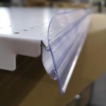 Plastic Embedded Data Strip Label Holder For Supermarket Shelf