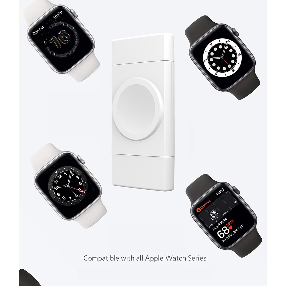 2.5W Samsung Apple Watch Charger With Overcharge Protection White/Black Color