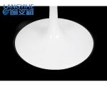 120cm White Marble Round Dining Table And Upholstered Dining Chair