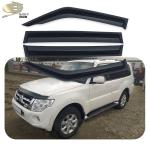 PMMA Auto Vent Shades Dark Auto Window Rain Guards 2007-2020 For Mitsubishi