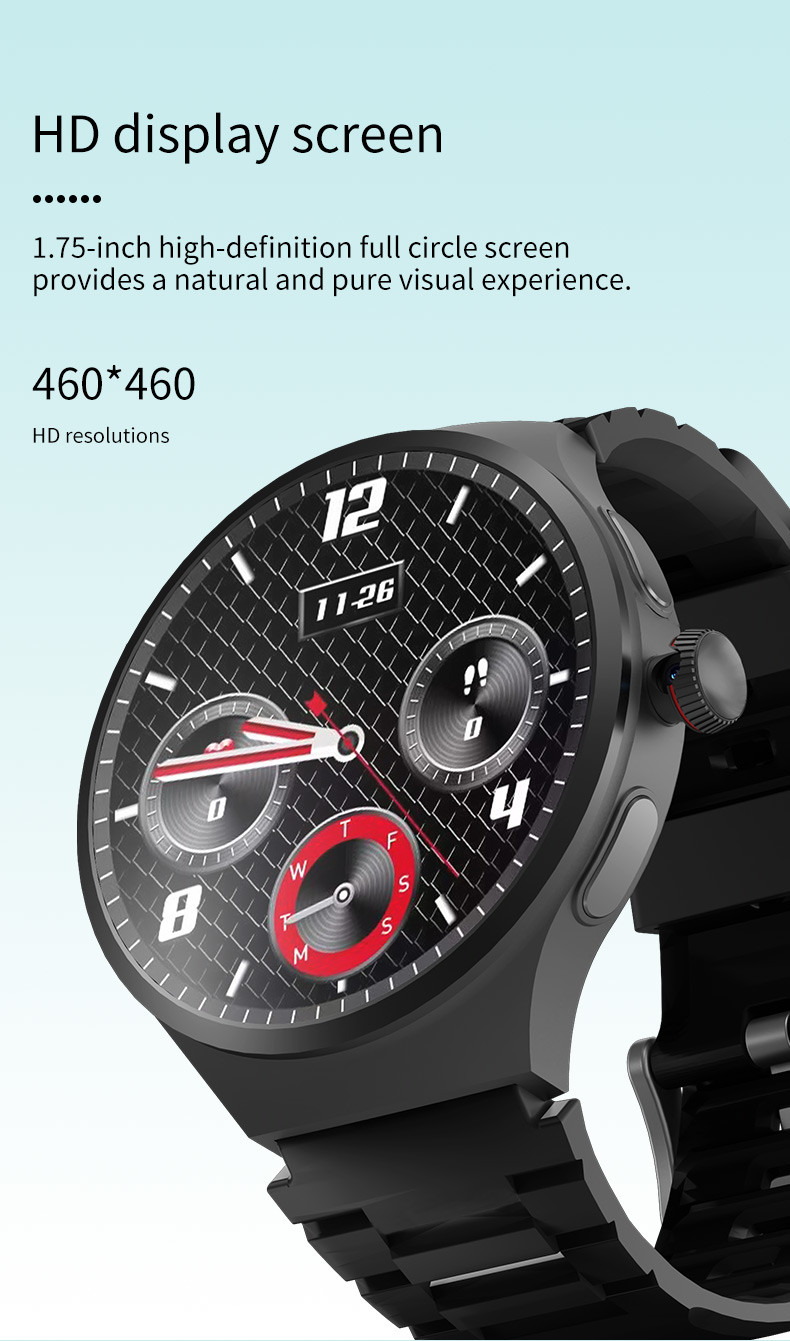 2025 NEW VP50 Smartwatch 4g/5g Sim Card Android 10.0 System 180° Pull Out Camera