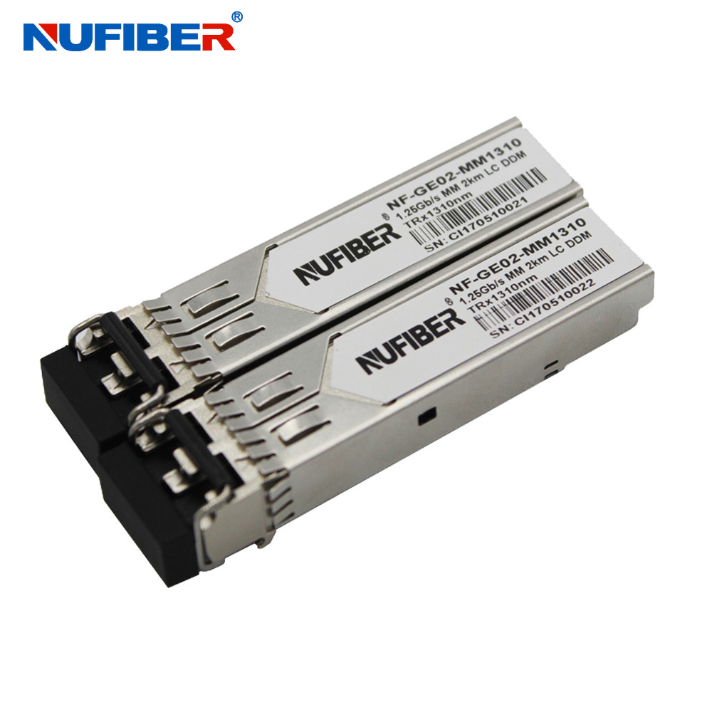 1.25G Multimode 850nm 0.55km LC DDM Gigabit MMF SFP Module