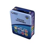 Food / Toy Packaging Metal Tin Lunch Box , Cutstom Printed Tin Containers With