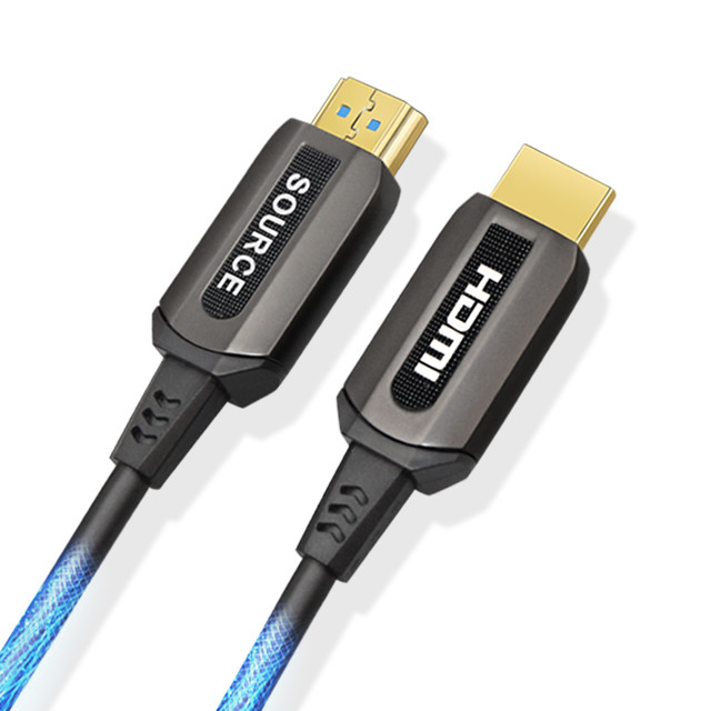 Black PVC Jacket Optical HDMI Cable 100M Ethernet 4K 6.6Ft 18G 3D