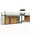 Main Structure Galvanized Steel Square Tubes 40FT 20ft Luxury Container Room