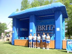 Quality Blue Brita Inflatable Booth For Display , Advertising Inflatables Display Booth wholesale