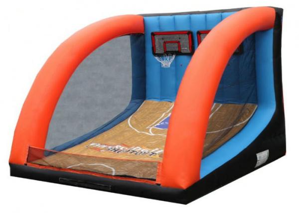 Amusement Park Inflatable Sports Games Basketball Shootout PVC Material