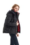 FODARLLOY Cotton Padded Clothes Thickened Warm Medium Long Hooded Outwear Winter